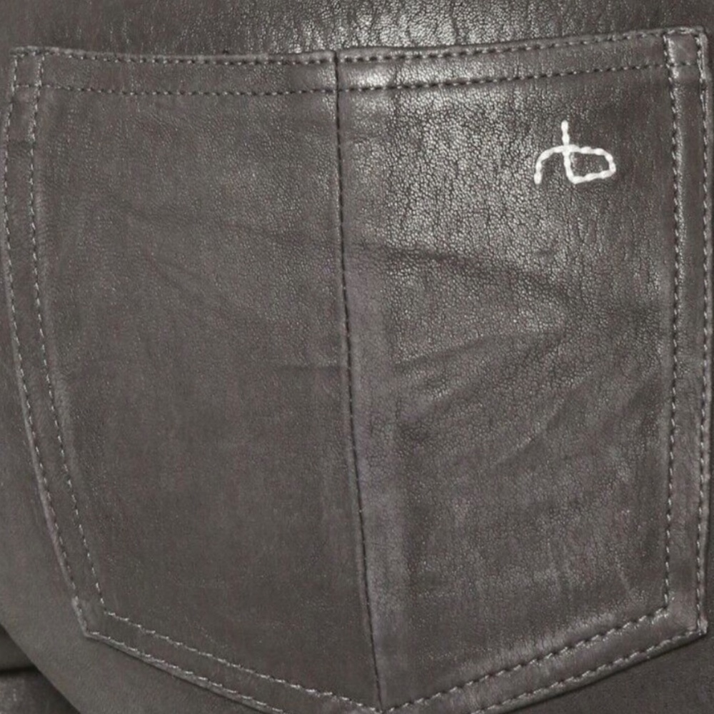 Rag and Bone Skinny Leather Jeans - Picture 6 of 14